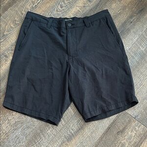BANANA REPUBLIC Comfort SHORTS Men's Size 36 Black Elastic Waist Pockets Wicking